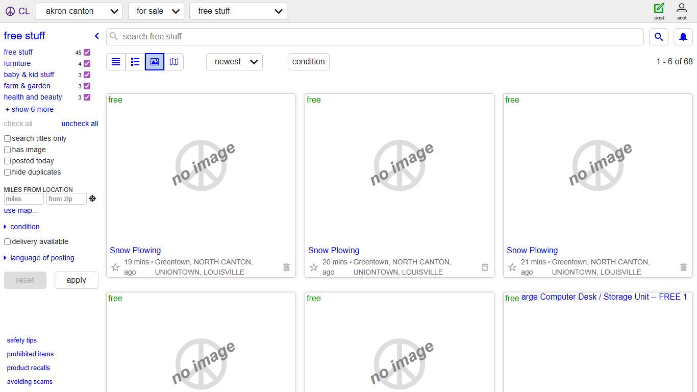 akron-canton free stuff - craigslist